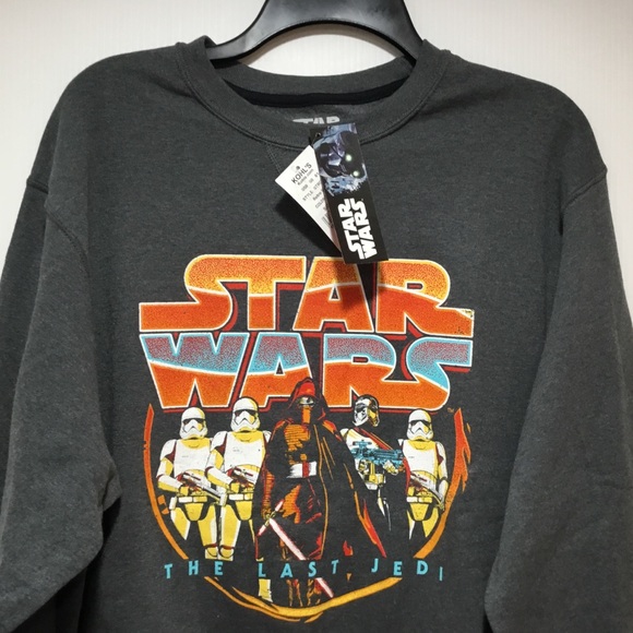 Star Wars The Last Jedi Men’s Crew Sweatshirt NWT - Picture 4 of 5